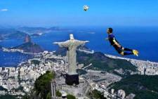 In a World Cup-related meme, 'Flying Dutchman' Robin van Persie flies of the statue Christ the Redeemer in Rio de Janeiro, Brazil, referencing his diving header goal against Spain from 13 June 2014. Picture: Twitter.