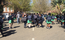 Pupils from Pretoria Girls High School. Picture: Kgothatso Mogale/EWN.