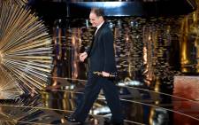 Actor Mark Rylance walks offstage after accepting the Best Supporting Actor award for 'Bridge of Spies' during the 88th Annual Academy Awards at the Dolby Theatre on 28 February, 2016 in Hollywood, California. Picture: AFP.