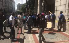Uitsig parents and high school learners marched to the Western Cape legislature on 24 January 2017. Picture: Shamiela Fisher/EWN.