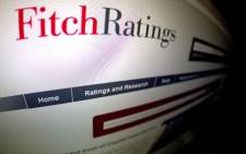 his picture taken on 17 January, 2012 shows a close-up of a page of the Ratings agency Fitch website. Picture: AFP