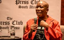 EFF leader Julius Malema addresses the Cape Town Press Club on 14 February 2020. Picture: @EFFSouthAfrica/Twitter