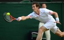 Britain's Andy Murray plays a forehand shot during his men's singles semi-final match against France's Jo-Wilfried Tsonga. Picture: AFP