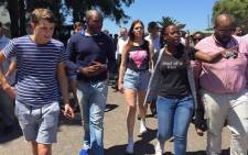 Democratic Alliance party leader Mmusi at the University of Cape Town (UCT) during the fees must fall protests. Picture: Natalie Malgas/EWN.