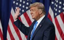 FILE: US President Donald Trump waves on the first day of the Republican National Convention at the Charlotte Convention Center on 24 August 2020 in Charlotte, North Carolina. Picture: AFP
