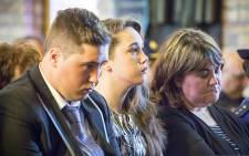 FILE: Warrant Officer Holz's family in court. Picture: Thomas Holder/EWN.