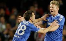 Chelsea's Andre Schuerrle celebrates his goal after his team went one goal up in the first half against Paris St Germain in the second leg of the Champions League quarterfinals on 8 April 2014. Picture: Facebook.