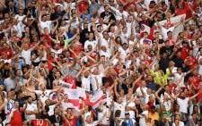 England supporters at the 2018 Fifa World Cup. Picture: @FIFAWorldCupENG/Twitter