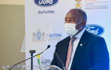 President Cyril Ramaphosa visited the Tshwane Automotive special economic zone on 2 February 2021, where it was announced that Ford will invest R15.8 billion into South Africa. Picture: Twitter/@PresidencyZA