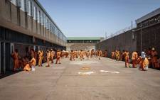  The maximum security yard inside Leeuwkop Correctional Facility. Picture: Thomas Holder/EWN. 