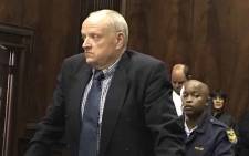 Convicted wife killer Rob Packham appears in the Western Cape High Court on 19 March. Picture: Lauren Isaacs/EWN.