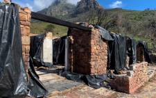 The remnants of the Rhodes Memorial Restaurant and Tea Room a year after a fire on Table Mountain that started on 18 April 2021 left the heritage site gutted. Picture: Kaylynn Palm/Eyewitness News