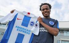 Brighton and Hove Albion have completed the signing of striker Percy Tau from Mamelodi Sundowns on undisclosed terms. Picture: @OfficialBHAFC/Twitter