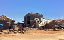 Some of the houses in Protea Glen Extension 31 which were destroyed by the severe hail storms which hit parts of Gauteng last week. Picture: Katleho Sekhoto/EWN.