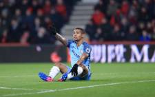 Manchester City forward Gabriel Jesus complains after being fouled. Picture: Manchester City/Facebook