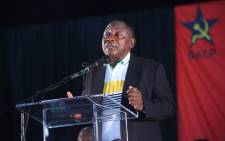 ANC deputy president Cyril Ramaphosa speaking at the SACP’s 14th National Congress in Boksburg on 12 July 2017. Picture: Twitter/@SACP1921