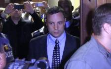 FILE: Oscar Pistorius enters the Pretoria Magistrates Court on 4 June in connection with the death of his girlfriend Reeva Steenkamp. Picture: Christa van der Walt/EWN.
