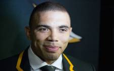 Bryan Habana speaks to journalists after being selected for the Springbok squad taking part in the RWC 2015 tournament. Picture: Anthony Molyneaux/EWN