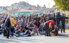 Protesters in Grabouw in the Western Cape demonstrate over the lack of housing, poor and expensive electricity supply and bad road conditions on Tuesday, 16 September 2014. Picture: Sapa.