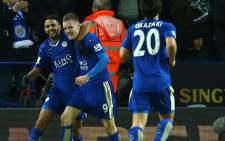 Leicester City's Jamie Vardy celebrates his second goal during the English Premier League soccer match between Leicester City and Liverpool at The King Power Stadium in Leicester, Britain, 2 February 2016. Picture: EPA/Tim Keeton.