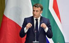 French President Emmanuel Macron during his official visit to South Africa on 28 May 2021. Picture: GCIS