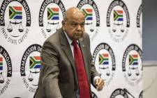 Public Enterprises Minister Pravin Gordhan continues his testimony at the commission of inquiry into state capture on 21 November 2018 held at the Hill on Empire offices. Picture: Abigail Javier/EWN