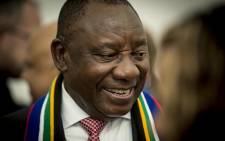 FILE: South Africa's Deputy President Cyril Ramaphosa talks to potential investors at a Brand South Africa briefing at the World Economic Forum in Switerland. Picture: Reinart Toerien/EWN