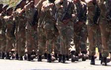 FILE: FILE: SANDF members on parade. Picture: Reinart Toerien/Eyewitness News