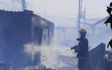 A fire at eNkanini informal settlement in the KwaMashu township, north of Durban on 15 June 2020. Picture: Supplied
