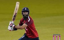 England's Moeen Ali bats during the international Twenty20 cricket match between England and Pakistan at Old Trafford cricket ground in Manchester, north-west England, on 1 September 2020. Picture: AFP