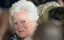 In this file photo taken on 15 July, 2013 former US first lady Barbara Bush attends a White House ceremony to recognise the Points of Light volunteer program in Washington, DC. Former US first lady Barbara Bush died on Tuesday, April 17, 2018 at the age of 92. Picture: AFP.