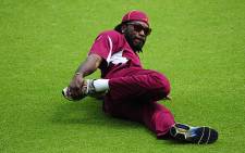 FILE: West Indies cricketer Chris Gayle stretches during a practice session in Dhaka. Picture: AFP