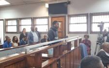 Bafana Makhungela made his first appearance in the Alexandra Regional Court on 28 November 2023 in connection with the murder of a Johannesburg teacher, Kirsten Kluyts. Picture: Bernadette Wicks/Eyewitness News