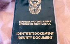South African Identity Document. Picture: Tshepo Lesole/EWN