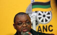 African National Congress (ANC) Secretary General Gwede Mantashe addresses the media at the party's NGC in Midrand on 9 October 2015. Picture: Reinart Toerien/EWN