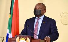 President Cyril Ramaphosa during his address on 27 June 2021 where he announced the country would be moving to adjusted alert level 4 as the third wave of coronavirus pandemic grips the country. Picture: GCIS