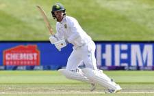 South Africa's Kyle Verreynne plays a shot on day four of the second cricket Test match between New Zealand and South Africa at Hagley Oval in Christchurch on 28 February 2022. Picture: Sanka Vidanagama/AFP