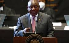 President Cyril Ramaphosa responding to the State of the Nation Address debate in Cape Town City Hall on 15 February 2022. Picture: GCIS.