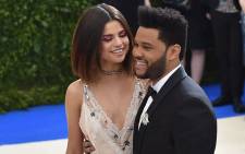 FILE: Selena Gomez with The Weeknd at the Costume Institute Benefit on 1 May 2017 at the Metropolitan Museum of Art in New York. Picture: AFP.