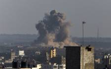 Israeli warplanes pound Gaza on 20 August 2014. Picture: AFP