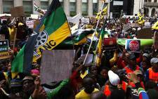 ANCYL members march to the Western Cape legislature on 27 August 2012. Picture: Nathan Adams/EWN