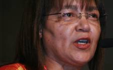 Patricia de Lille leader of the Independent Democrats addresses delegates at the national convention in Sandton convened by former defence minister Mosiuoa Lekota and former Gauteng Premier Mbhazima Shilowa on 1 November 2008. Picture: Taurai Maduna/Eyewi