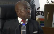 A screengrab of former minister Malusi Gigaba appearing at the state capture inquiry on 18 June 2021. Picture: SABC/YouTube