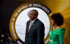 President Cyril Ramaphosa and Speaker of the National Assembly Baleka Mbete make their way to the State of The Nation Address in Parliament, Cape Town. Picture: GCIS.