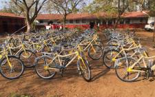 The bicycles to be handed over to learners in Vuwani as part of the Department of Transport's Shova Kalula Bicycle Programme. Picture: @DoTransport/Twitter