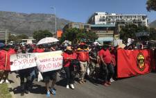 Firefighters and members of Samwu march in Cape Town on 26 September 2019. Picture: Kaylynn Palm/EWN
