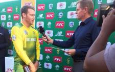 South Africa middle-order batsman David Miller during the post-match interview following his powerful performance against Bangladesh in Twenty20 International cricket on 29 October 2017. Picture: CSA Facebook page. 