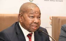 FILE: Minister of Transport Blade Nzimande addresses members of the media at a briefing held at Tshedimosetso House, Pretoria. Picture: GCIS