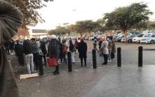 FILE: The lengthy queue at the Maponya Mall Sassa office where some people have been waiting since the night before in order to get their social grants. Picture: Kgomotso Modise/Eyewitness News