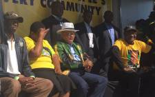 President Jacob Zuma campaigning in the capital city with mayoral candidate Thoko Didiza, and African National Congress (ANC) regional leaders. Picture: Clement Manyathela /EWN.
